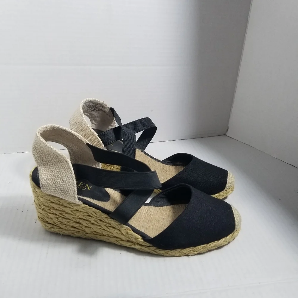 LAUREN BY RALPH LAUREN WEDGES SIZE 8